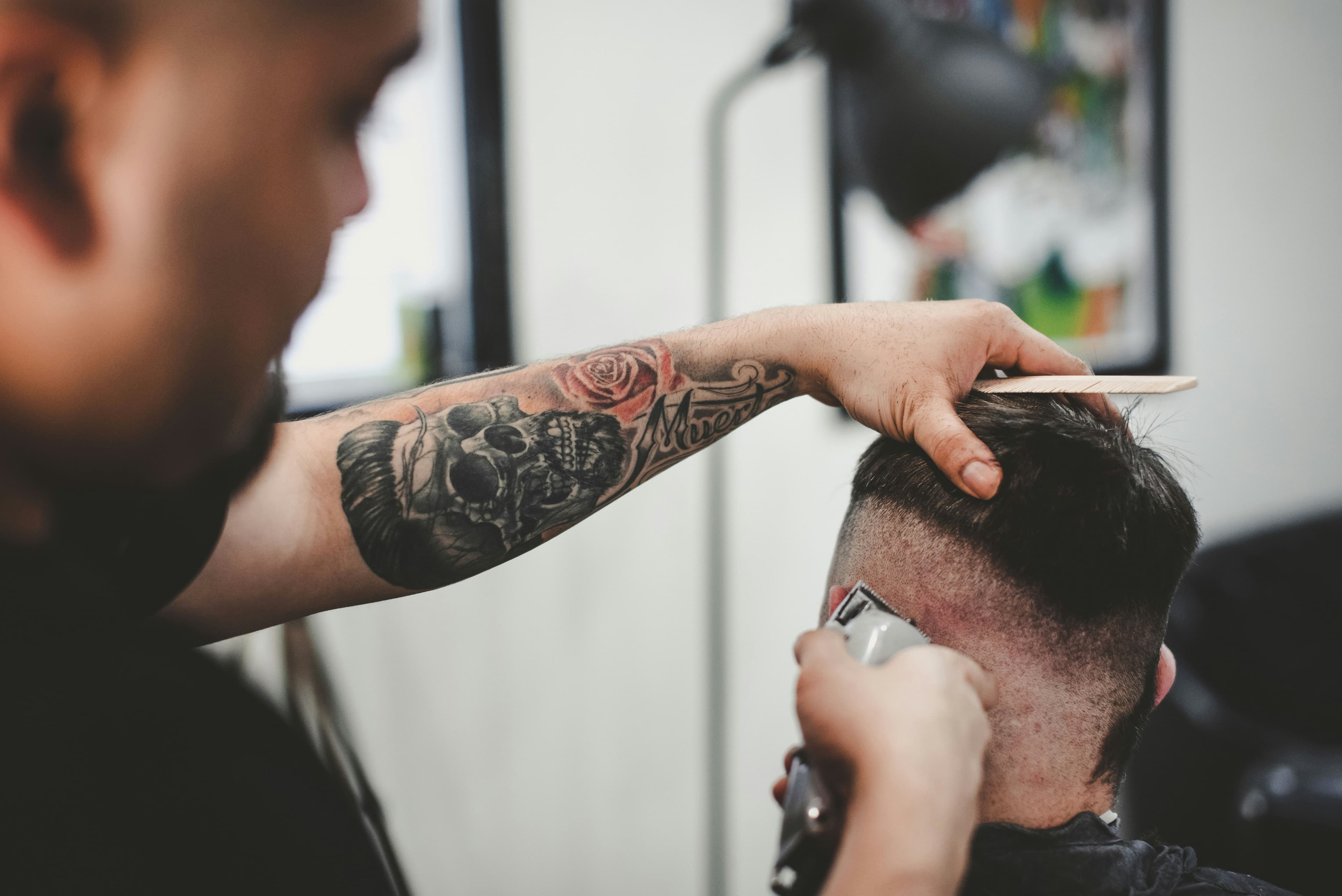 Skin fade com textura