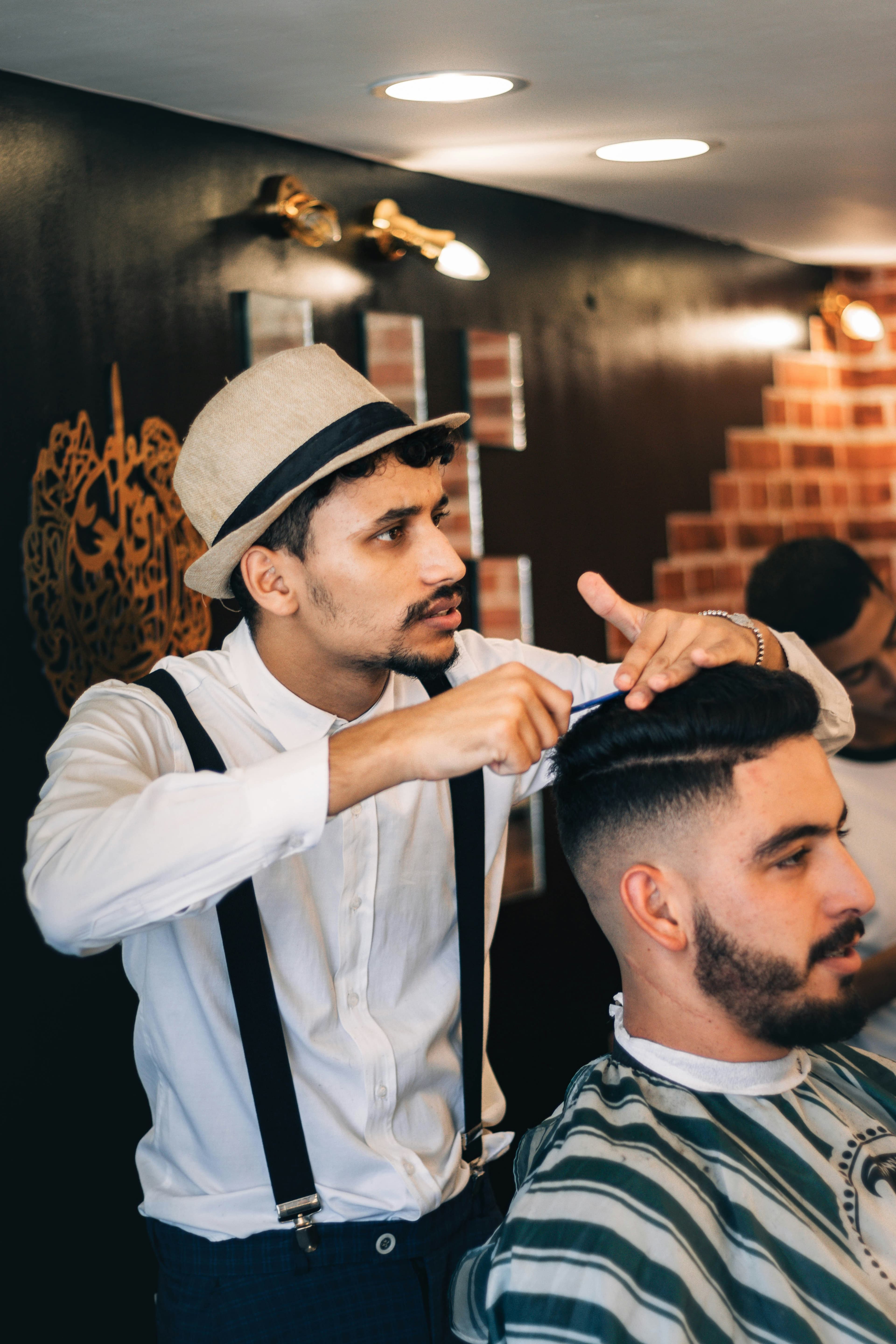 Corte clássico com risca
